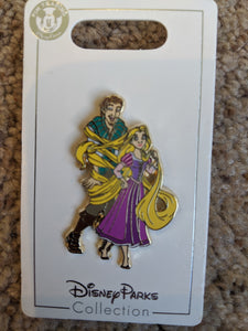 Flynn and Rapunzel Pin New on Card