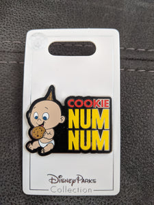 Jack Jack from Incredibles Cookie Num Num Pin New on Card