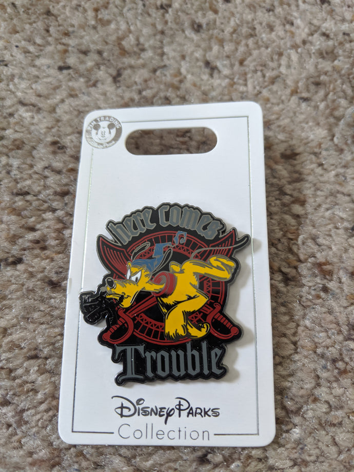 Pirate Pluto Here Comes Trouble Pin New pn Card