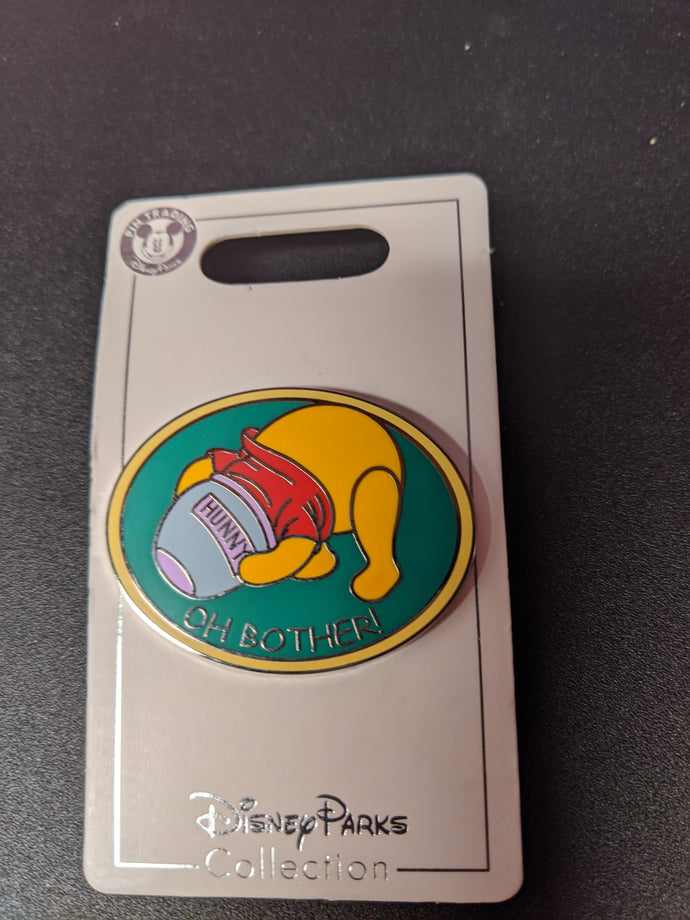 Oh Bother! Pooh Pin New on Card