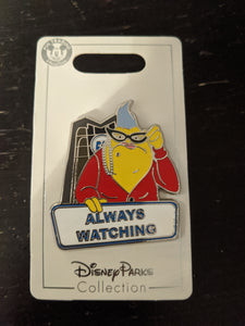Roz "Always Watching" from Monsters Inc Pin New on Card