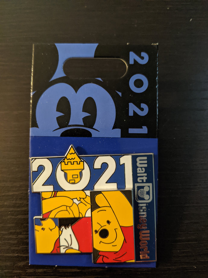 Pooh 2021 Walt Disney World Pin New on Card