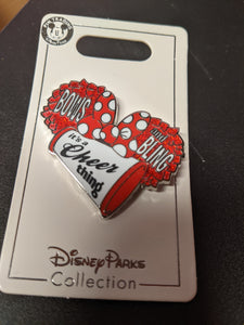 Bows and Bling: it's a Cheer Thing pin new on card