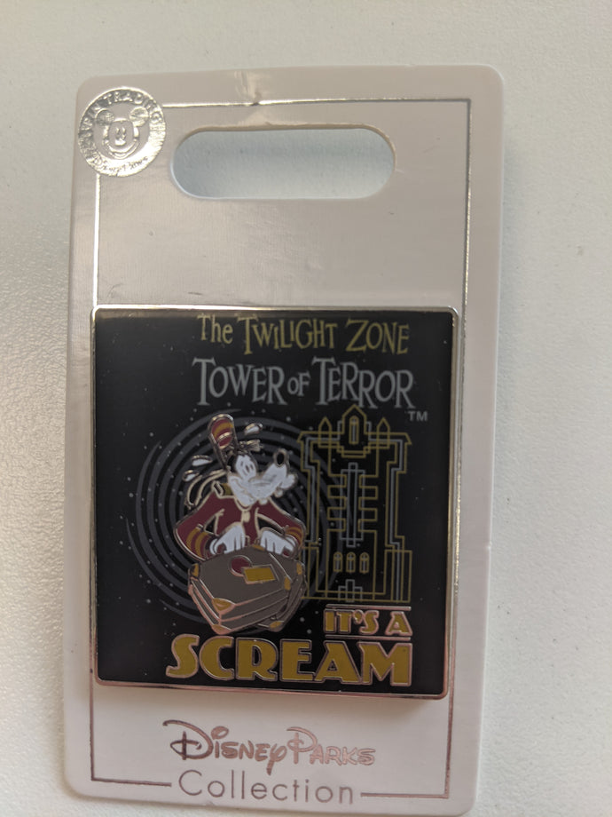 Goofy Twilight Zone Tower of Terror Pin New on Card