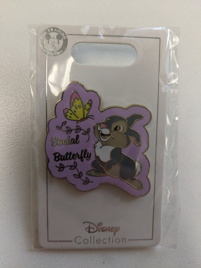 Thumper from Bambi Social Butterfly Pin New on Card