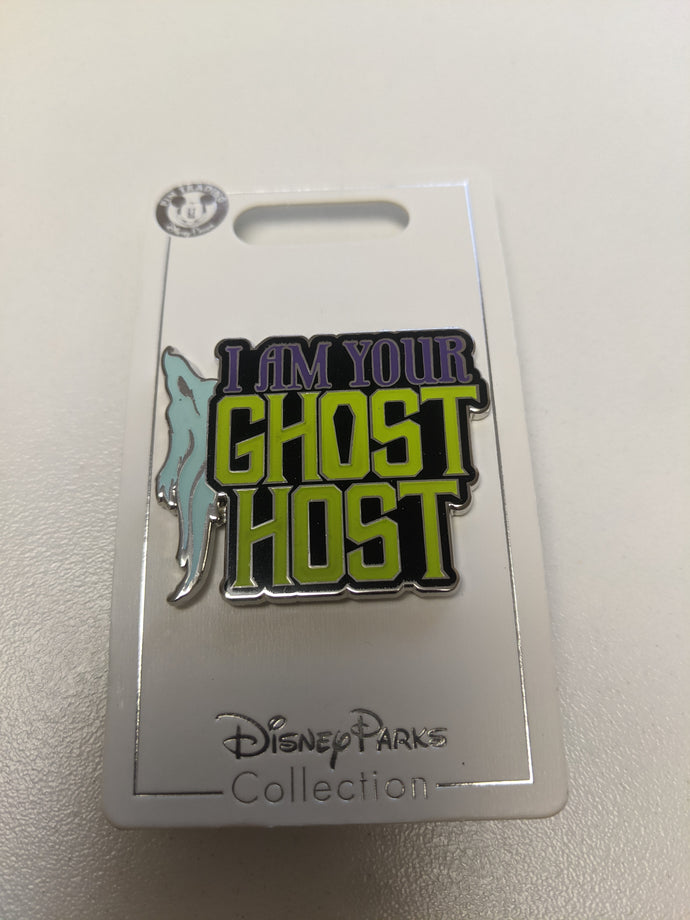 Haunted Mansion I am Your Ghost Host Pin New on Card