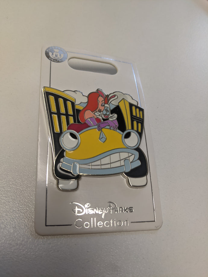 Jessica and Roger Rabbit Pin New on Card