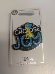 Joy from Inside Out Choose Joy Pin New on Card