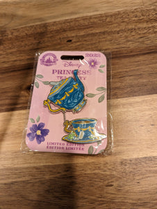 Cinderella Tea Pot and Teacup 2 Pin Limited Edition Set