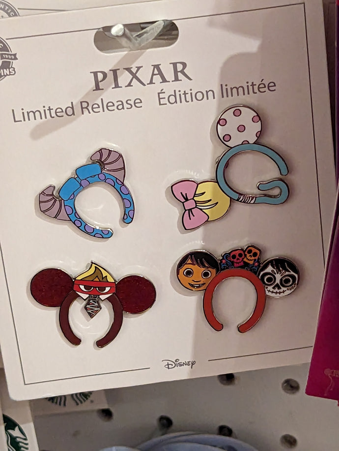 Pixar Ear Hat 4 Pin Limited Release Booster New in Package